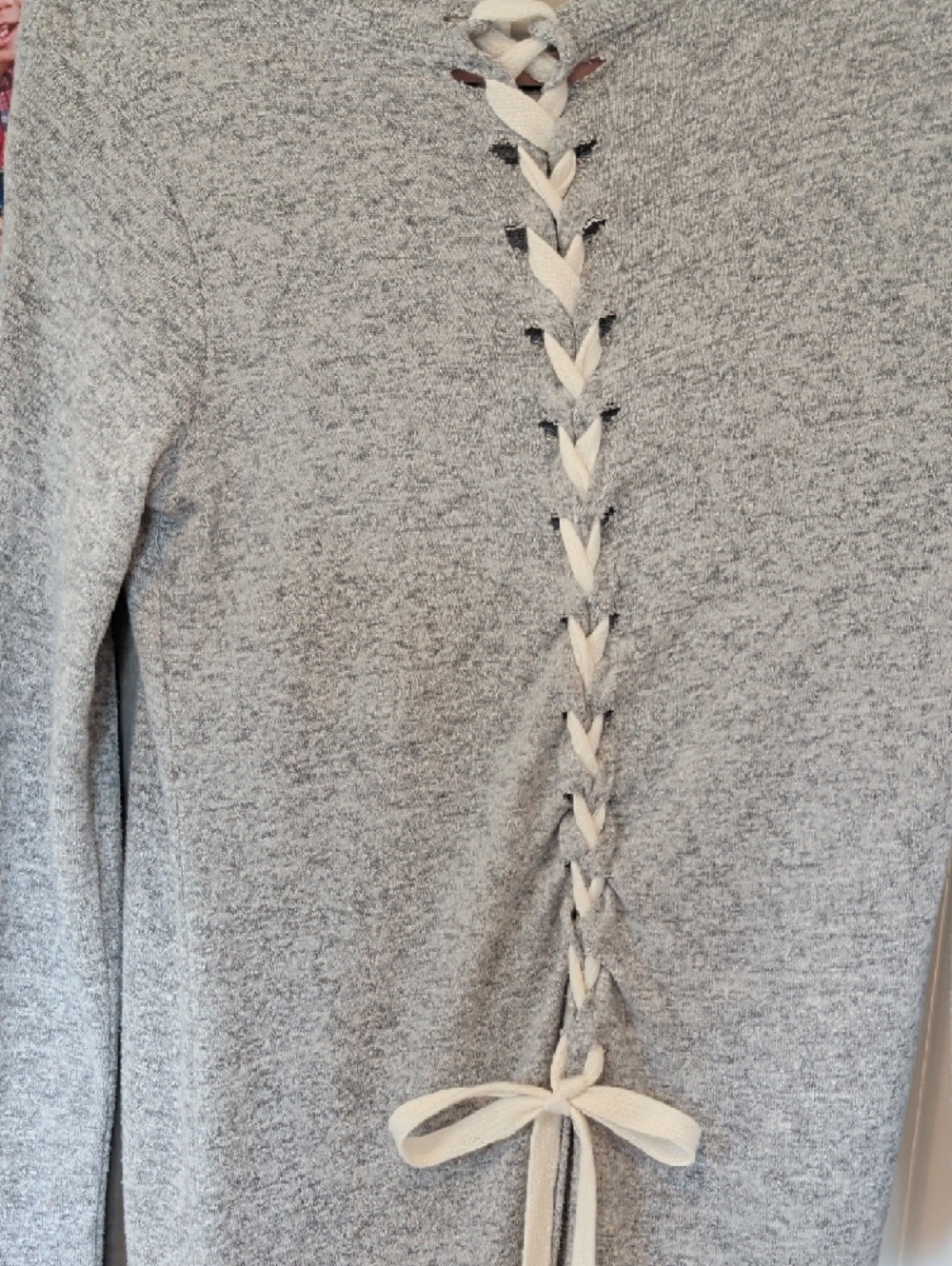 Poof! Gray Knit Sweater - Picture 3 of 6